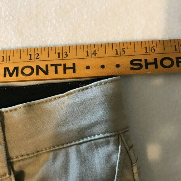Bass Cropped Pants 5-Pocket Stretch Waist Cotton Blend Khaki Tan Women's Size 6 - Picture 14 of 16